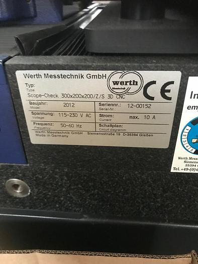 Gebraucht Optische Messmaschine WERTH ScopeCheck SC300