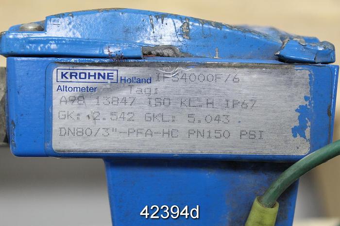 Used Krohne DN80/3 3" Magnetic Flow Tube #42394