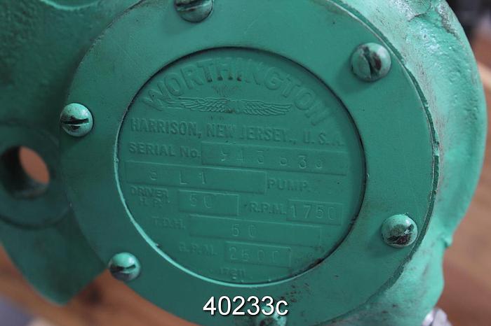 Used Worthington 8LN10 Pump Rotating Assembly, 7-Vane, Bronze #40233