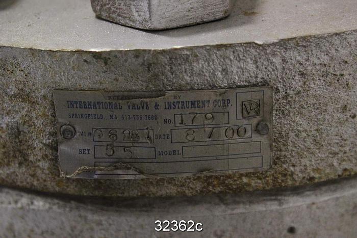 Used International Valve 179 VR Manual Pressure Relief Valve #32362