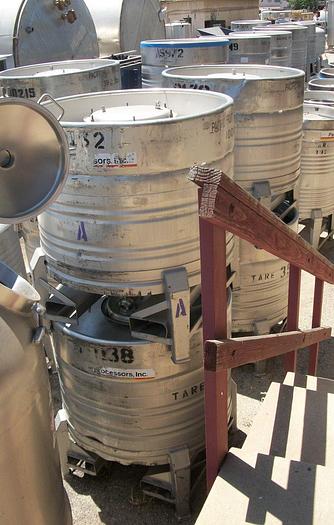 Used Tank, 200 Gallon, 304L S/st, 46" x 24", Tote, Ucon, #L741302