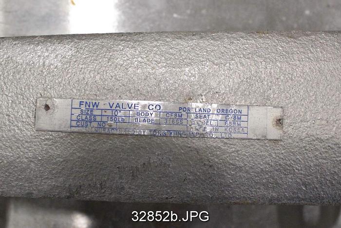 Used FNW 65BM 10" Hand Operated Knife Gate Valve #32852