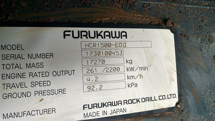 Used 2016 Furukawa HCR1500-ED II Drill