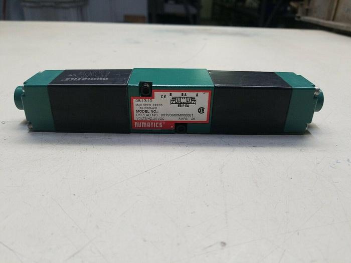 NUMATICS SOLENOID VALVE 24 VDC MODEL 081SS600M000061