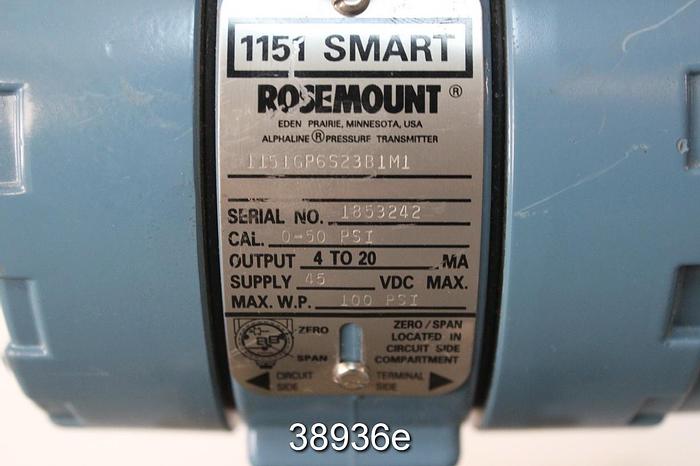 Used Rosemount 1151GP6S23B1M1 Pressure Transmitter #38936