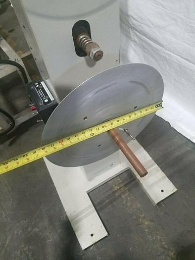 Used PA Industries Double Coil Motorized Stock Reel with Paper Interleaf Payoff Feed