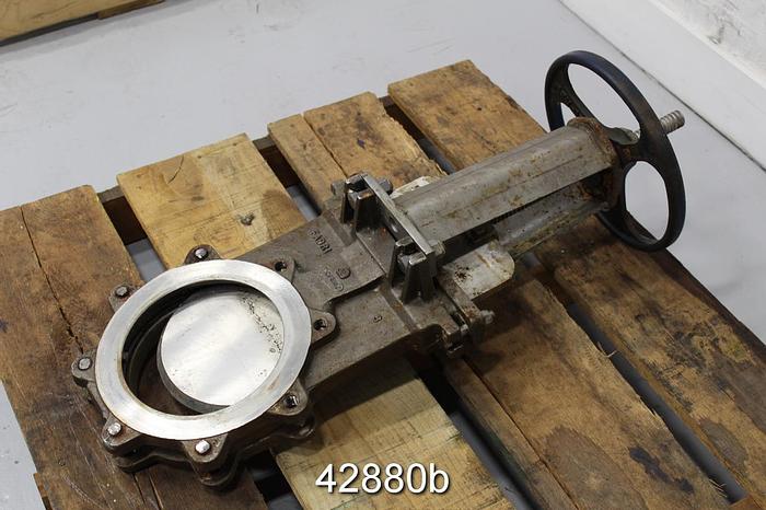 Used Fabri-Valve 8" Hand Operated Knife Gate Valve #42880