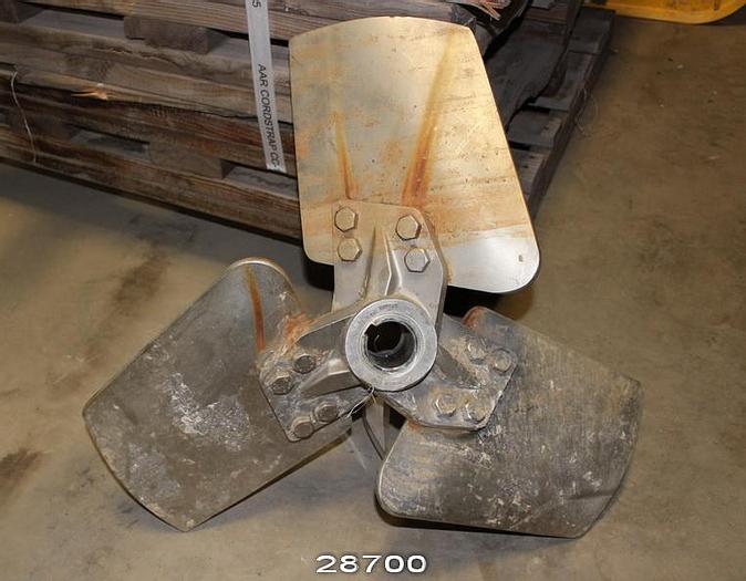 Used Lightnin 25-V0-15 Agitator Side Mount, 28" Propeller Diameter #28700