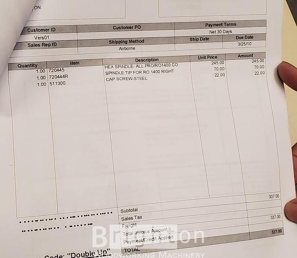 Used 1998 Quickwood Pro 1100 Orbital Brush Sander