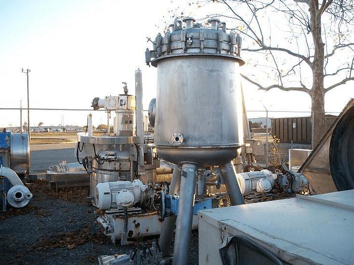 Used 10/15 SQ. METER SCHENK CENTRIFUGAL DISCHARGE PRESSURE FILTER – HASTELLOY C-276  – JACKETED