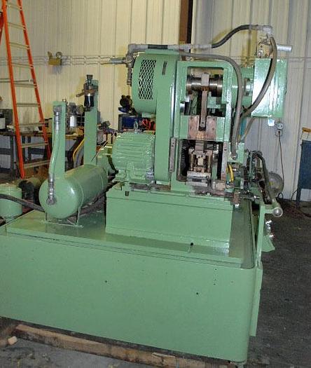 Used 11" - 4.5" (279 MM-114 MM) TISHKEN WIRE FLATTEN, STRAIGHTEN & CUT-OFF LINE (USED)