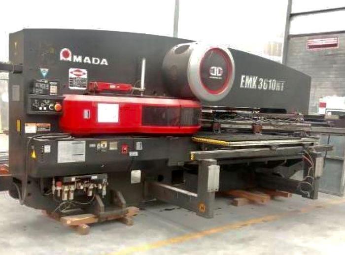 Used 2011 33 Ton Amada EMK-3610NT CNC Turret Punch