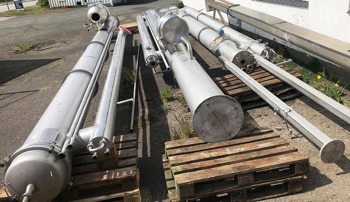 Used 2-step falling-film vacuum evaporator