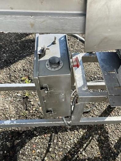 Used 8' Long x 7.5" Wide Sanitary Flat Belt Conveyor