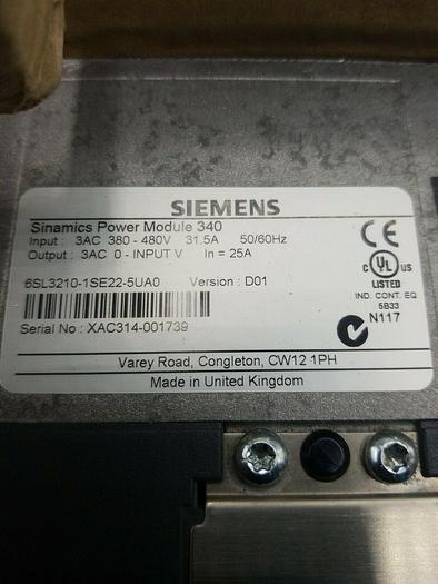 New In Box Siemens 6SL3 210-1SE22-5UA0 Module 6SL3210-1SE22-5UA0