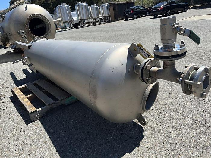 Used Tank, 190 Gallon, S/st, 55 PSI, DT/DB, Morfab #S744615