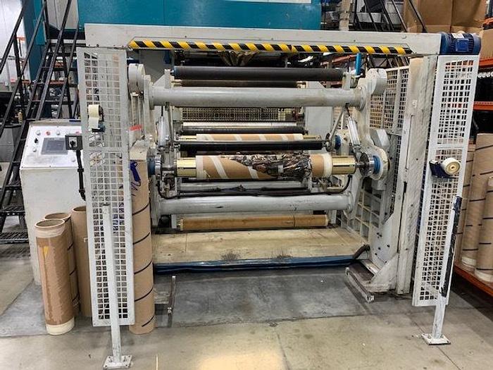 Used 53" WIDE UTECO EMERALD 8 COLOR CI PRINTING PRESS GEARLESS 130 ; TURRET UNWIND / REWIND