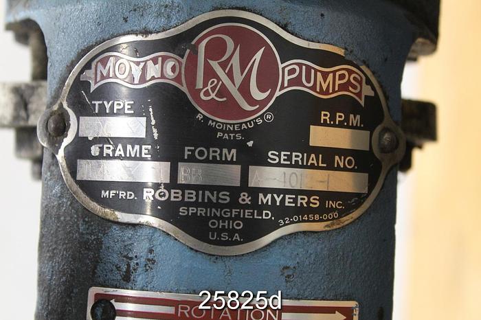 Used Moyno 1L4 Positive Displacement Pump, L-Frame Pump, Type CDO, Frame 1L4, Form BD, 2.5" Outlet #25825