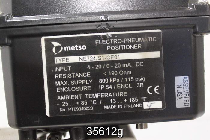 Unused Neles Jamesbury 7150313600XTZ2 4" Ball Control Valve #35612