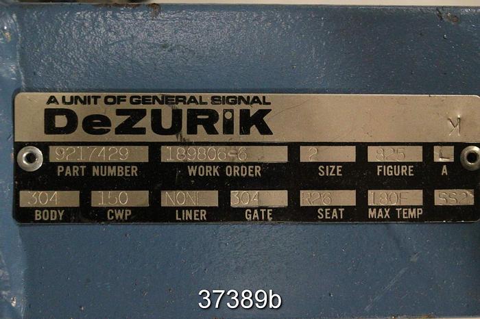 Unused Dezurik 2" Hand Operated Knife Gate Valve, 9217429, Unused #37389