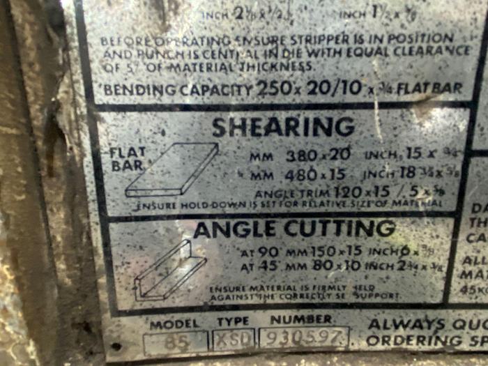 Used Kingsland 85XS Ironworker