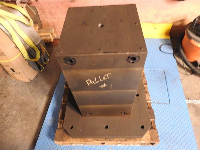 Used LEAVE 350MM X 350MM X 650MM TOMBSTONE WITH JERGENS 25MM FACE MOUNT