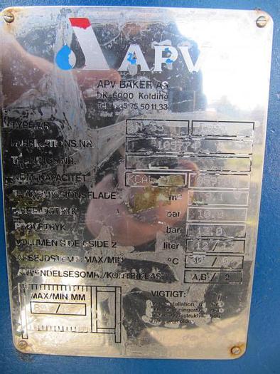 Brugt APV N35 Pladevarmevekslere.