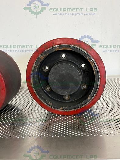 Used Lot of 2 - Raymond  10" x 5" Polyurethane Forklift Tires 6T2