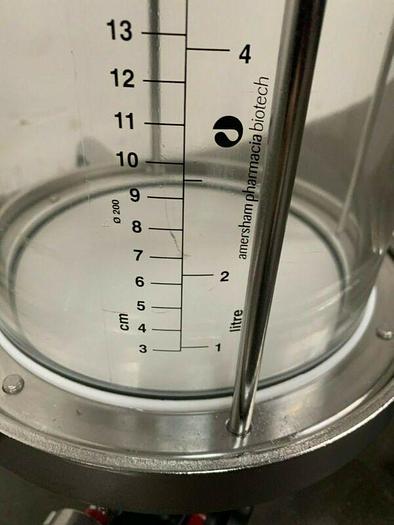 Used Pharmacia / BPG 200/500 Chromatography Column 16 Liter Capacity w/ Valves