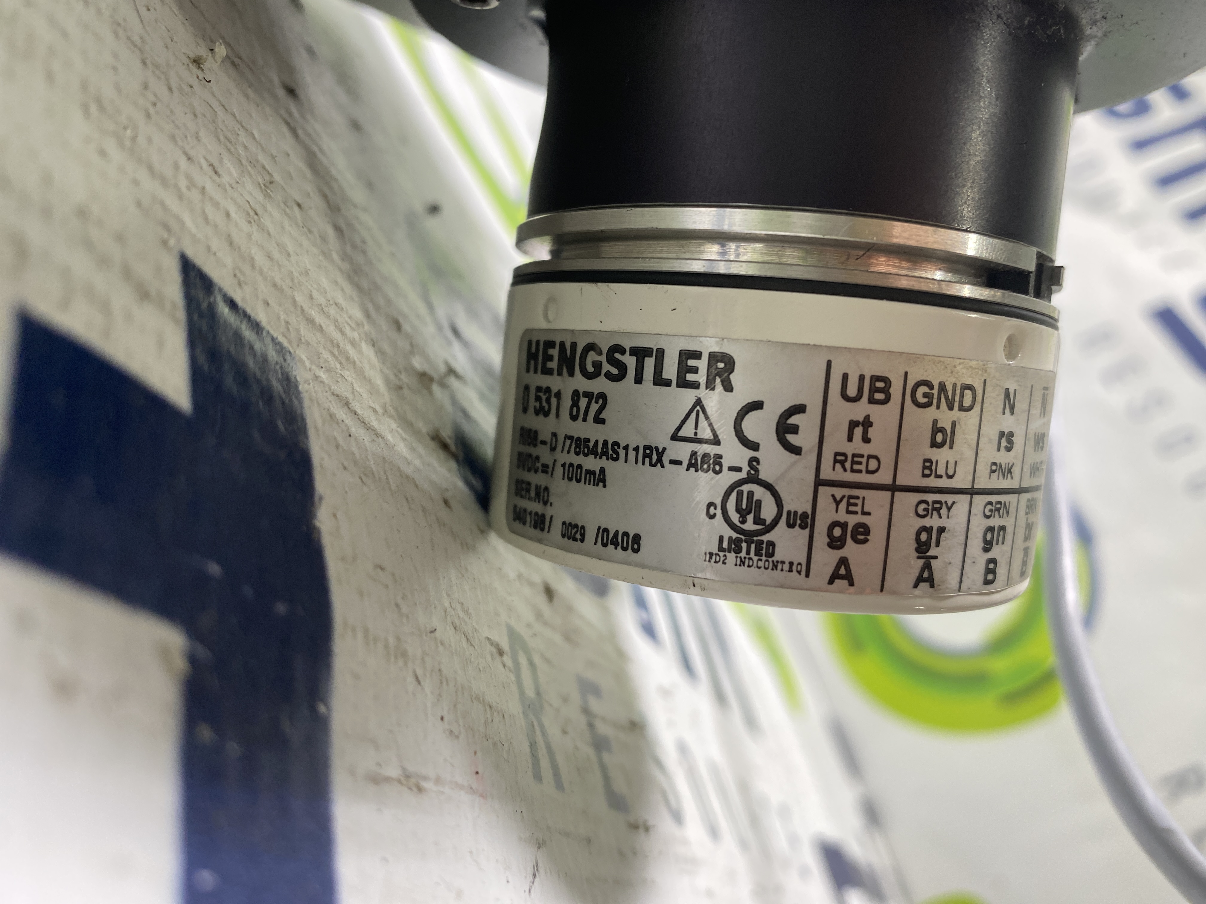 Used HENGSTLER Solid Shaft Encoder 0 531 872