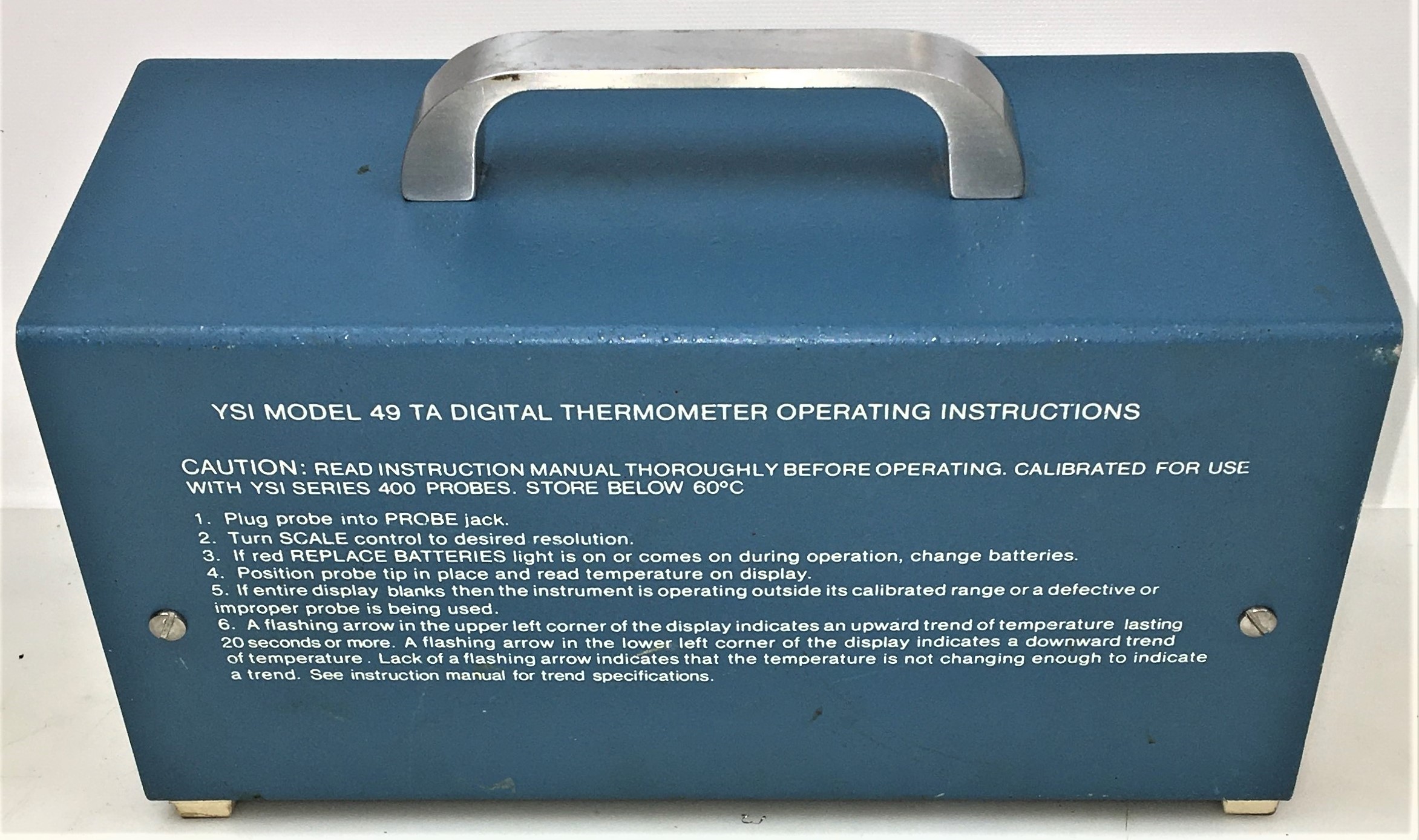 Used YSI 49TA Digital Thermometer with Series 400 Probe