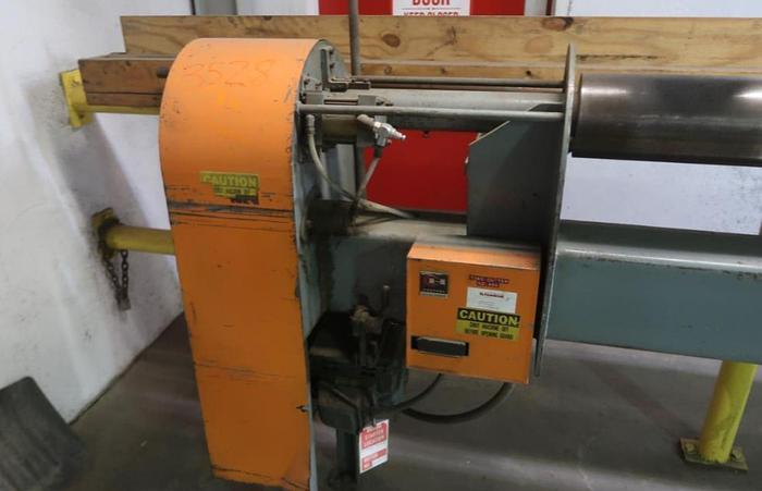 Used 90" APPLETON MODEL S 10 10 SEMI AUTOMATIC CORE CUTTER 6" DIAMETER SHAFT