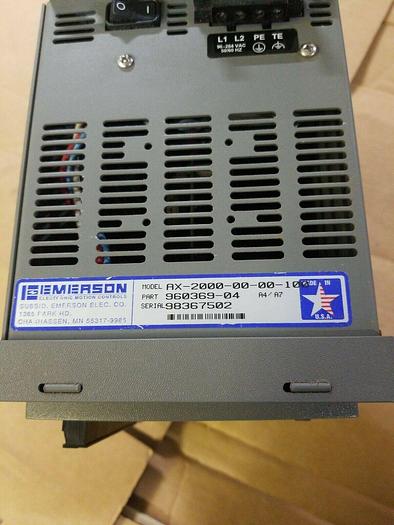 Used EMERSON AX-2000-00-00-100 SAME DAY SHIPPING