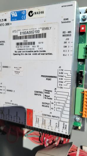 Used 2019 Kohler 600AMP Single Phase ATS