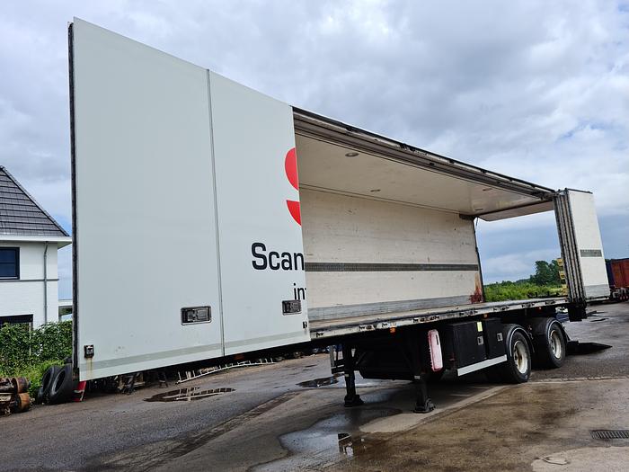 Used 2003 HFR 2 AXLE/ CITY/ FRIDGE TRAILER/ OPEN SIDE/ LOADING LIFT STEERING AXLE FRIDGE UNIT