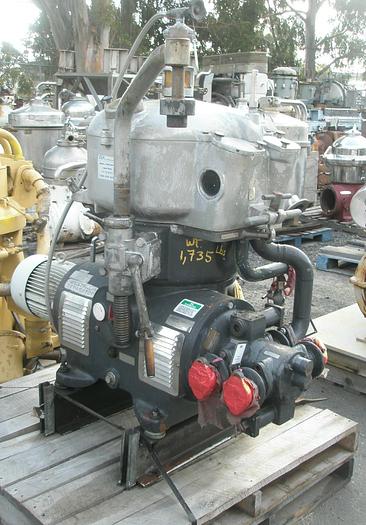 Used Centrifuge, Disc, Separator, Westfalia, Mdl OTA-18-066 #S737955