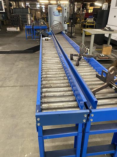 Used Lewco Gravity Flow Roller Conveyors