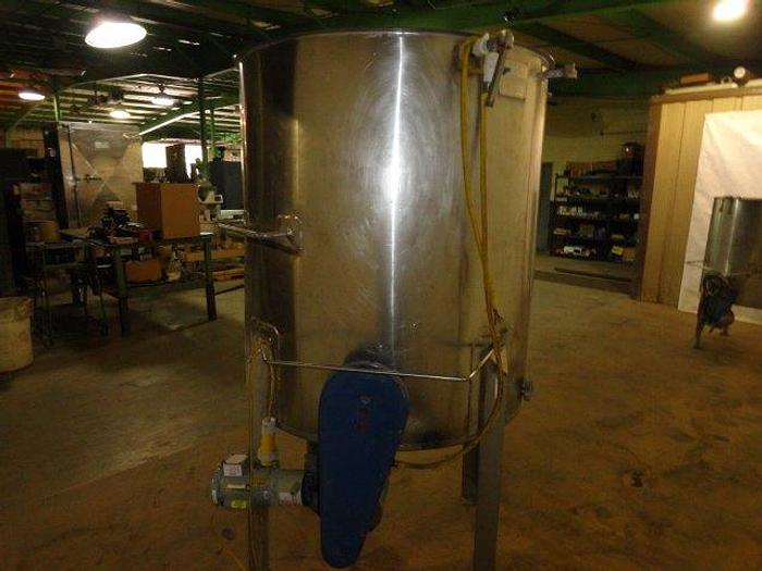 Used Perry Stainless Steel Tank; 300G Capacity w/Side Agitation