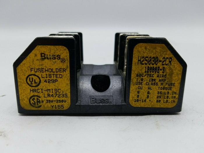 Used Buss H25030-2CR Fuse Holder