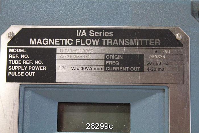 Used Foxboro Imt20-sa10cgz Magnetic Flow Transmitter #28299