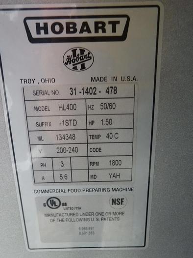 Used Hobart® HL400 Legacy Mixer - SOLD