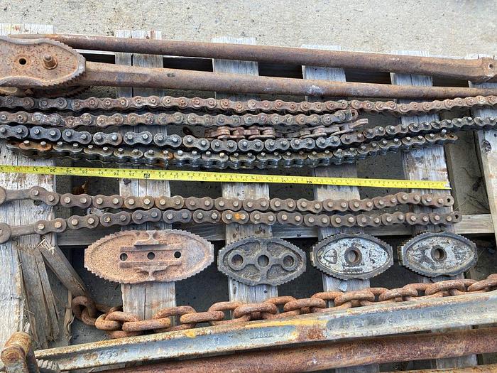 Used Chain Pipe Wrench Vise Tong Components Package