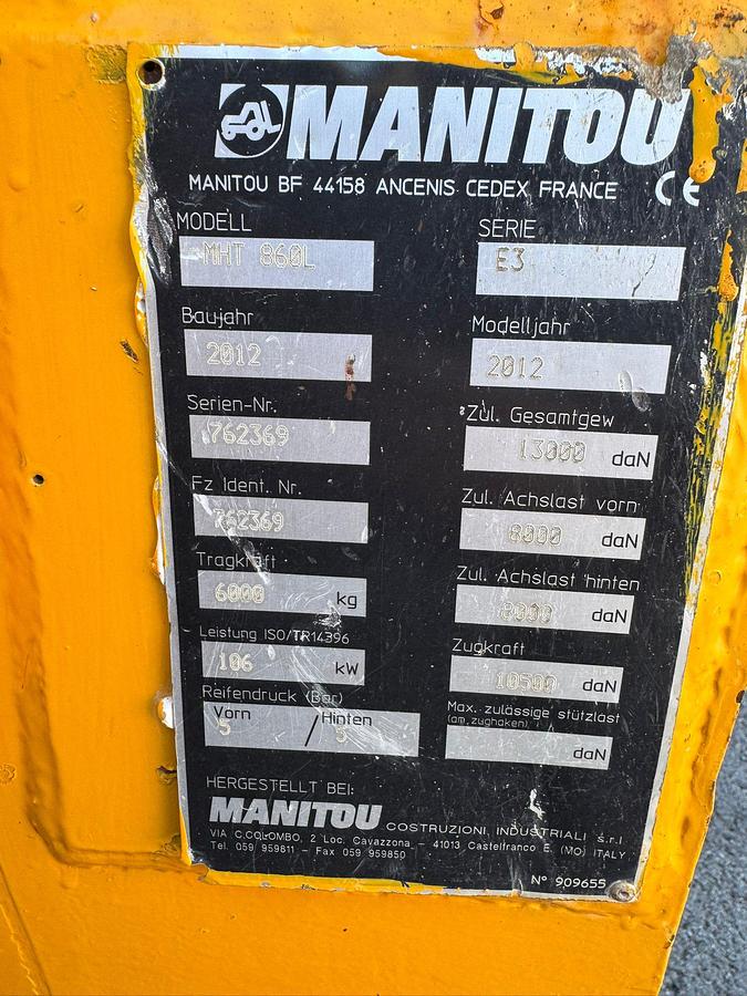 Gebraucht Manitou MHT860L E3