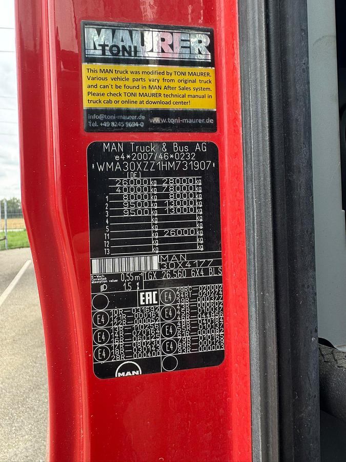 Gebraucht MAN TGX 26.560 6x4 / 2017