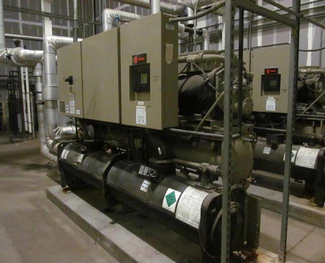 Used 90 TON TRANE INDOOR CHILLER – WATER COOLED (#9803)