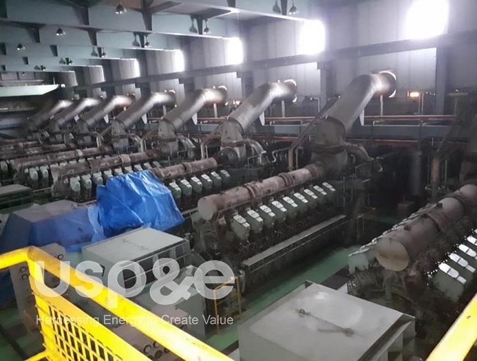 Used 5.6 MW 1998 Used Mitsubishi 18KU30A HFO Generator Sets