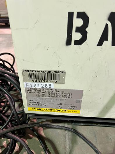 Used FANUC R2000iB/210F WITH R30iA CONTROLLER, CLEANED AND TESTED