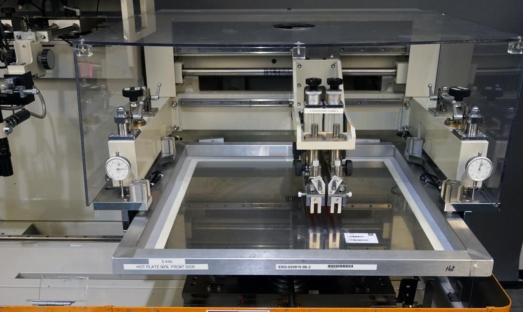 Used 1999 New Long Seimitsu Kogyo Co. LS-34TV screen printer