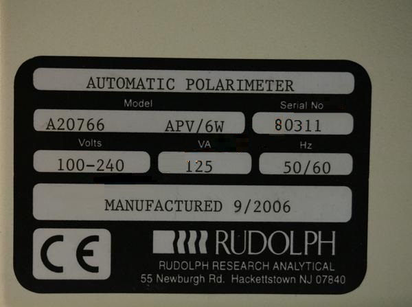 Used Rudolph  Autopol V