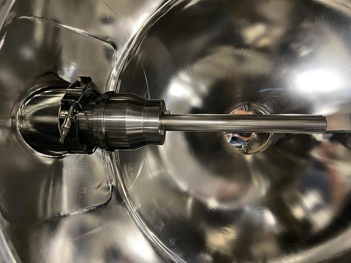 Used 3 CU. FT. GEMCO SLANT CONE BLENDER WITH INTENSIFIER BAR - S/S - 85 LBS/CU. FT.